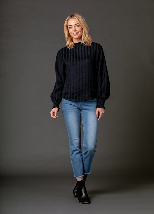 Mimoso - Jamie Long Sleeve Top | Navy