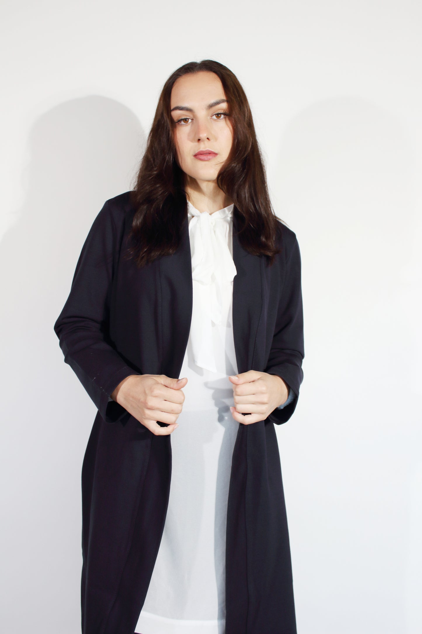 JACLYN M Jet Ponti Coat - Navy