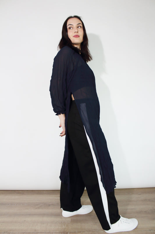Jaclyn M Noah Crinkle Dress - Midnight
