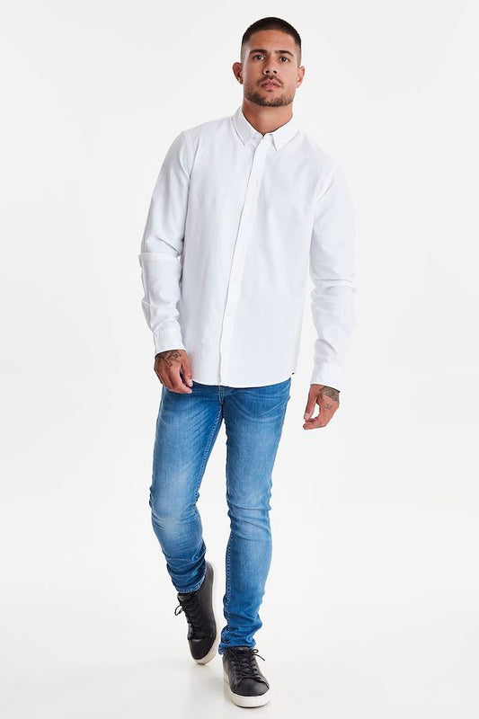 BLEND |  Nail Oxford Shirt - White