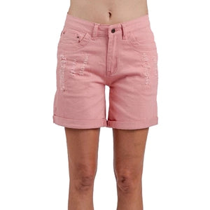 Mi Moso Boyfriend Shorts - Pink