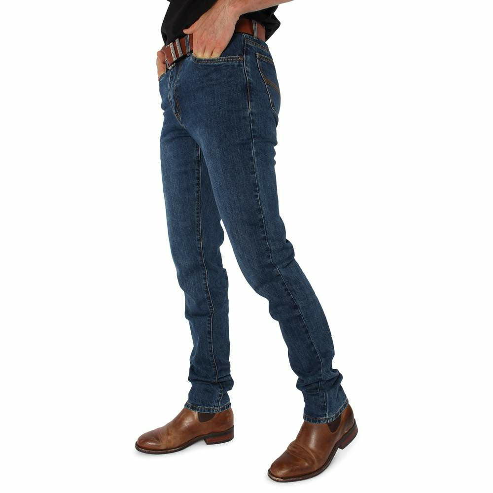 Ringers Western - Austin Mens Slim Jeans - Classic Blue
