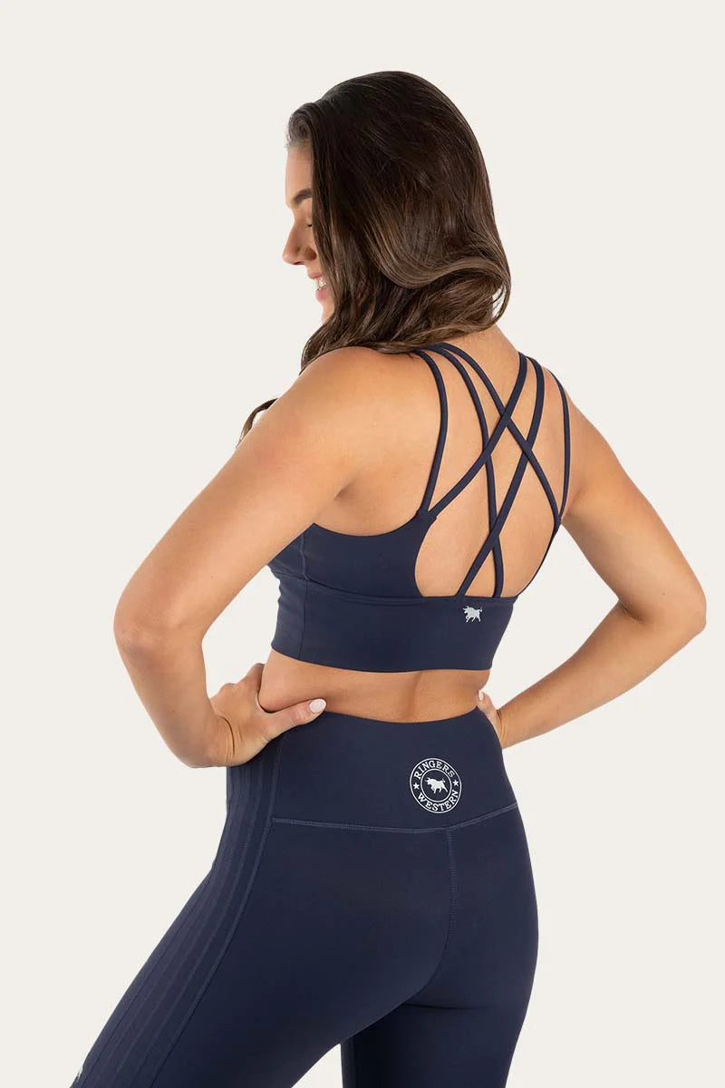 Ringers Western Harlow Sports Bra - Ink