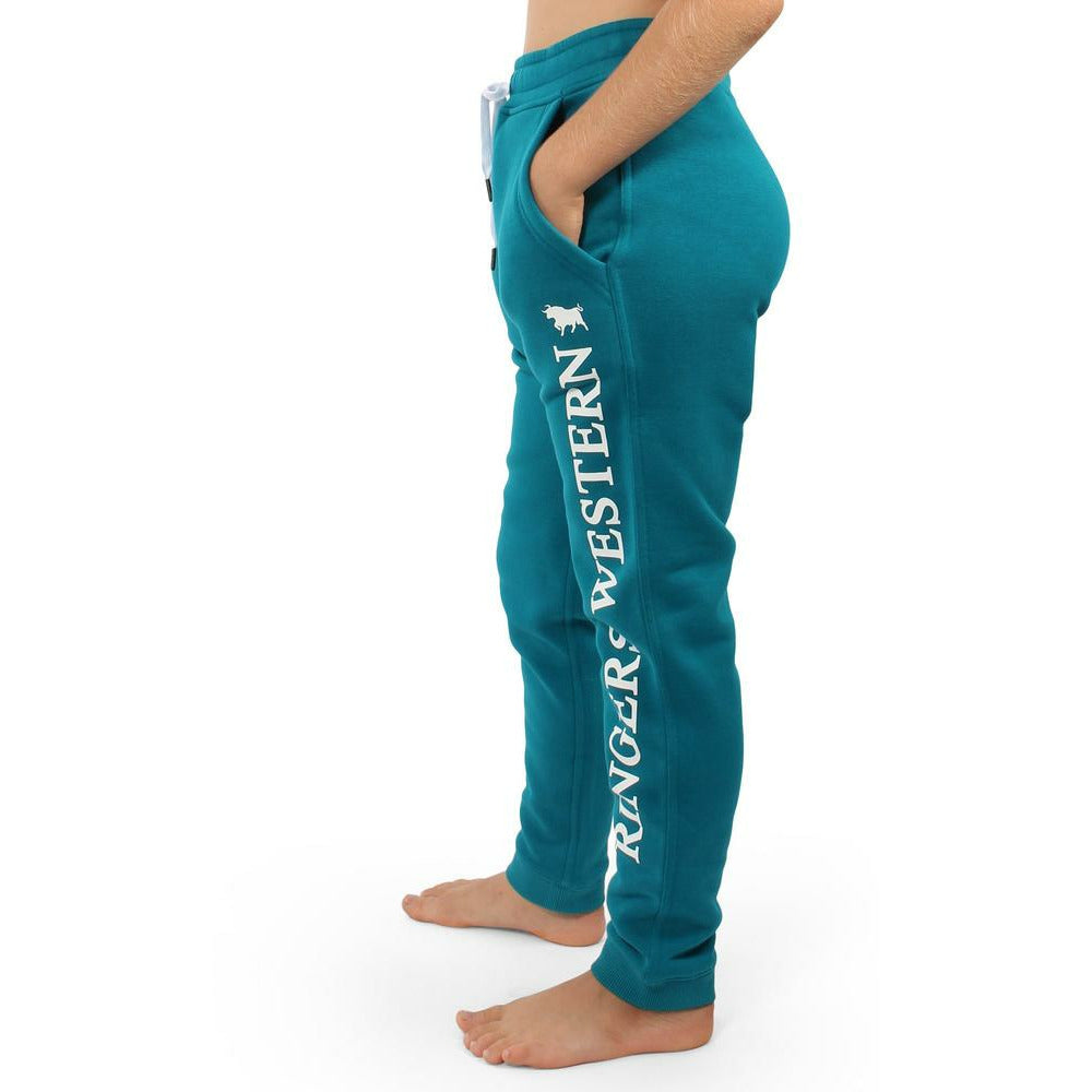 Ringers Western - Durango Kids Trackpants -Oceania with White Print