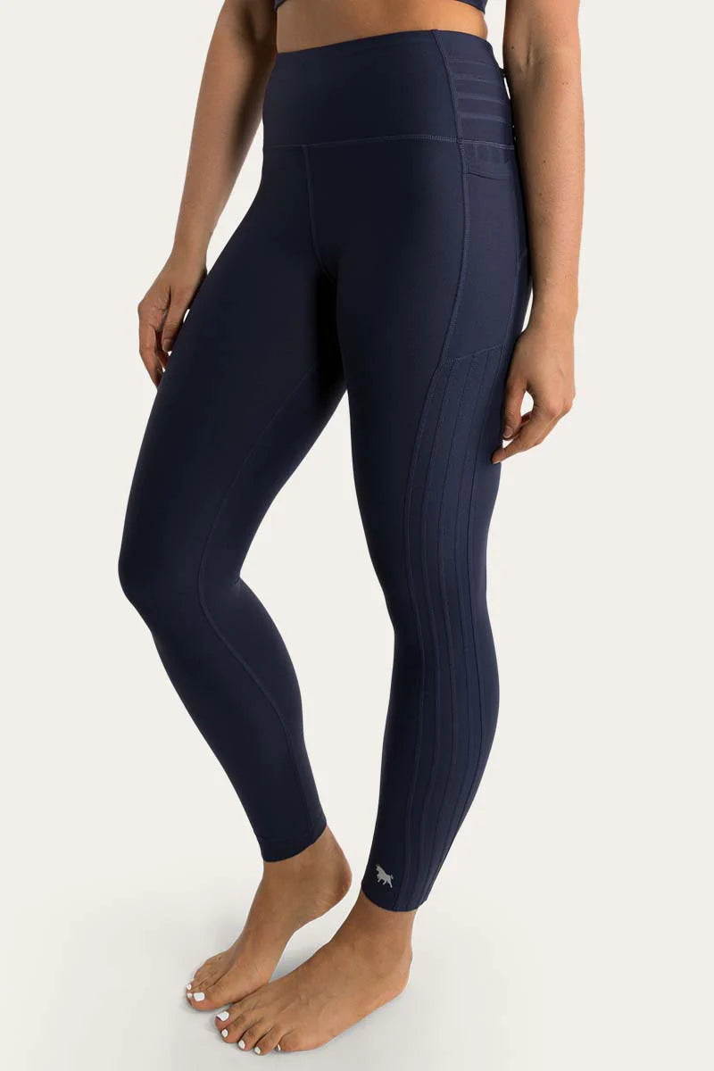 Ringers Western Kiara High Rise Cropped Ankle Grazer Tights - Ink