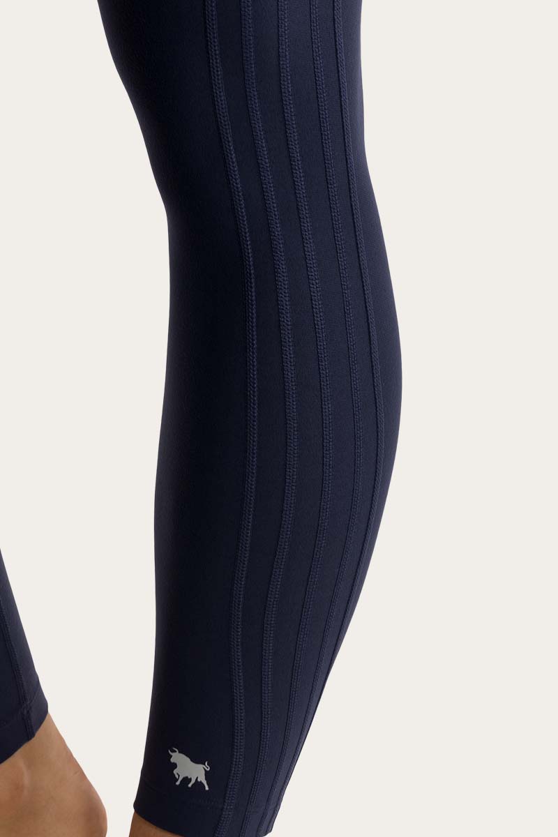 Ringers Western Kiara High Rise Cropped Ankle Grazer Tights - Ink