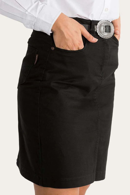Ringers Western Drill Skirt Black
