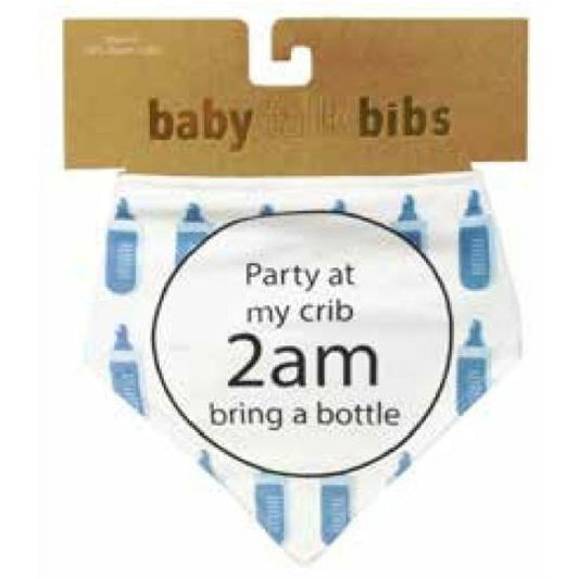 Baby Talk Bibs - Party At My Crib 2am