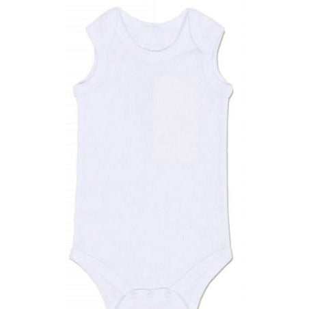 Style Junior -  Sleeveless Ribbed Bodysuit White