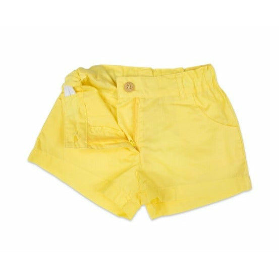 Korango - Spot of Gold Cotton Woven Short Lemon