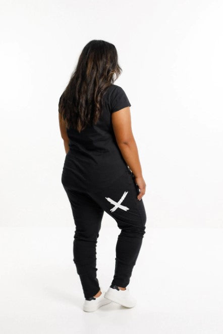 Home Lee - Apartment Pant Black with White X