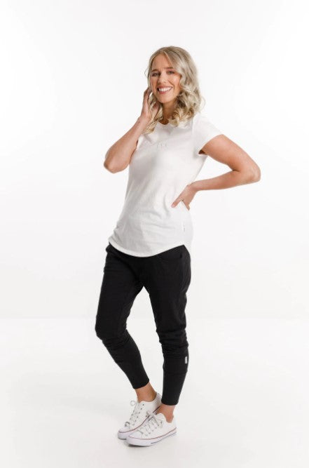 Home Lee - Apartment Pant Black with White X