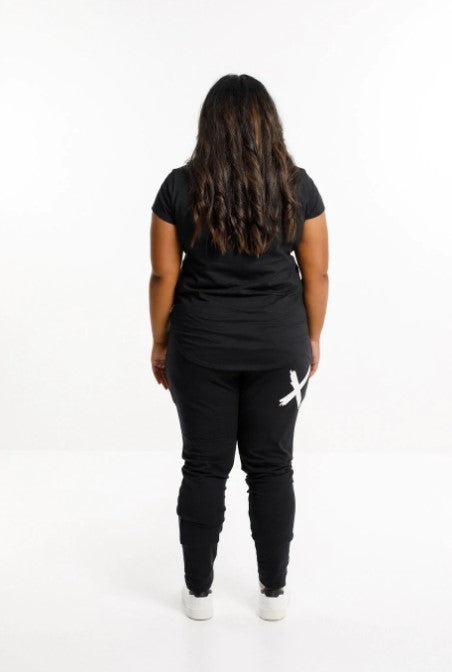 Home Lee - Apartment Pant Black with White X