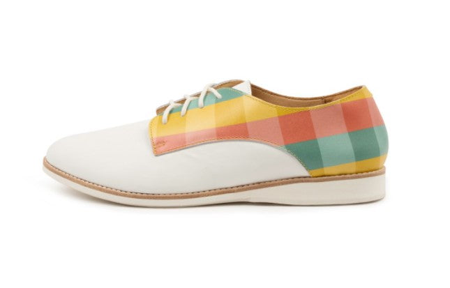 Rollie - Derby | Checker Leather ( larger sizes )