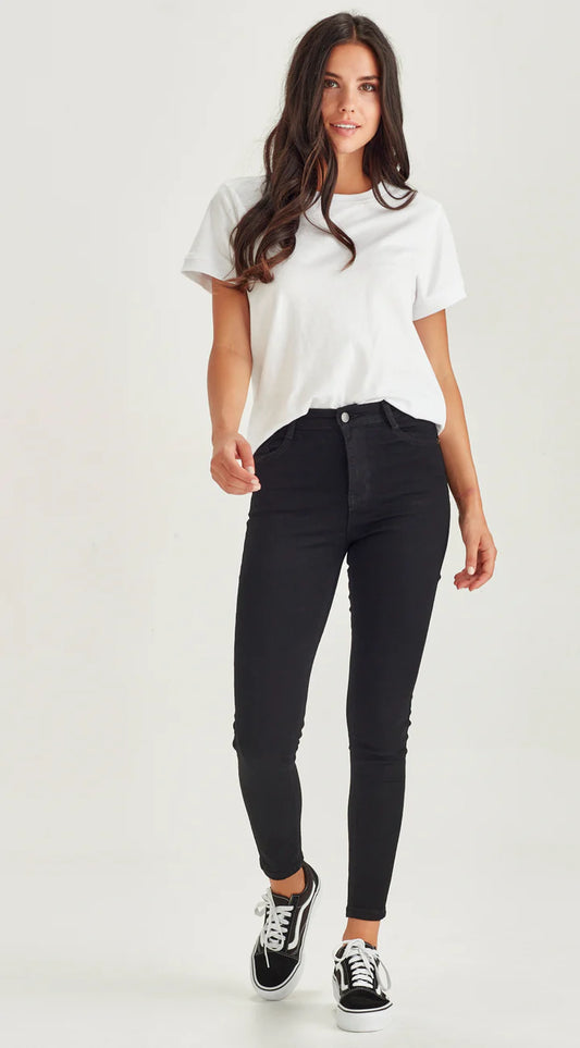 Junkfood SLIP | Ankle Grazer Jean Black