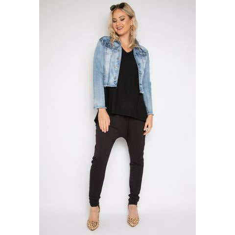 PQ Frayed Denim Jacket