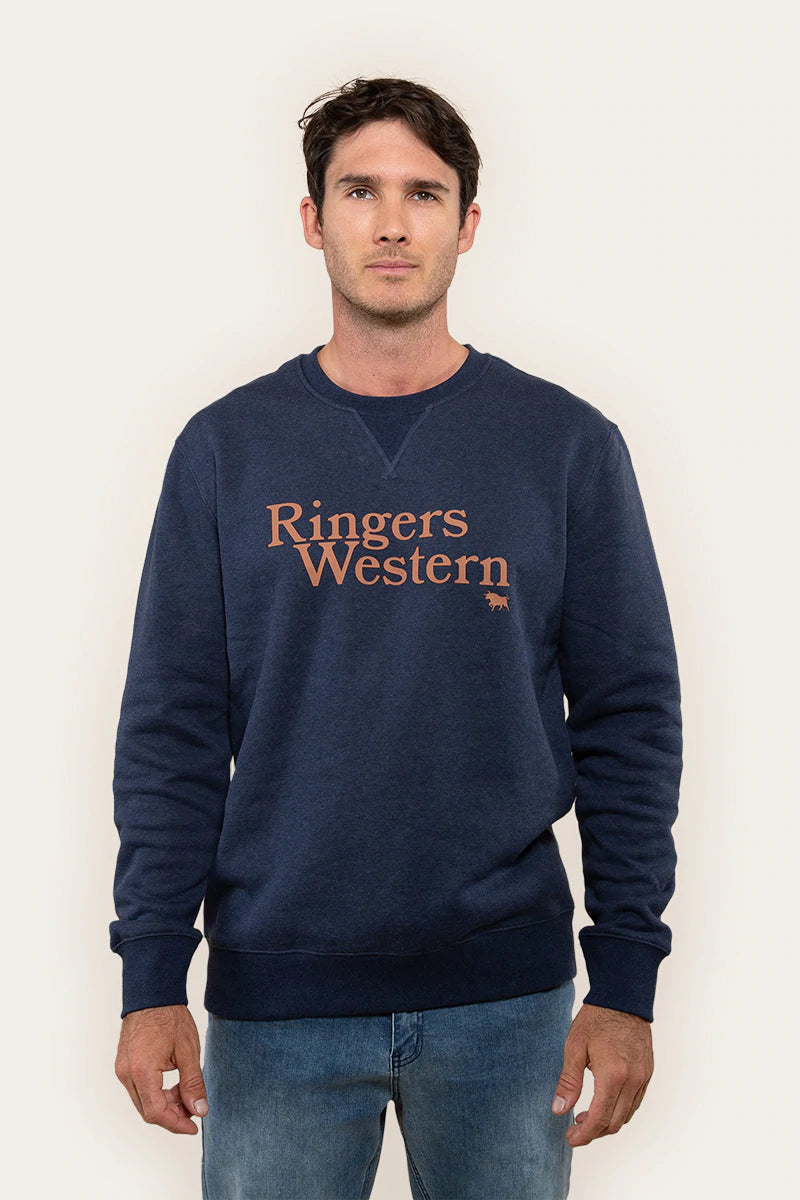 Ringers Western | Lodge Men's Crew - Midnight Blue
