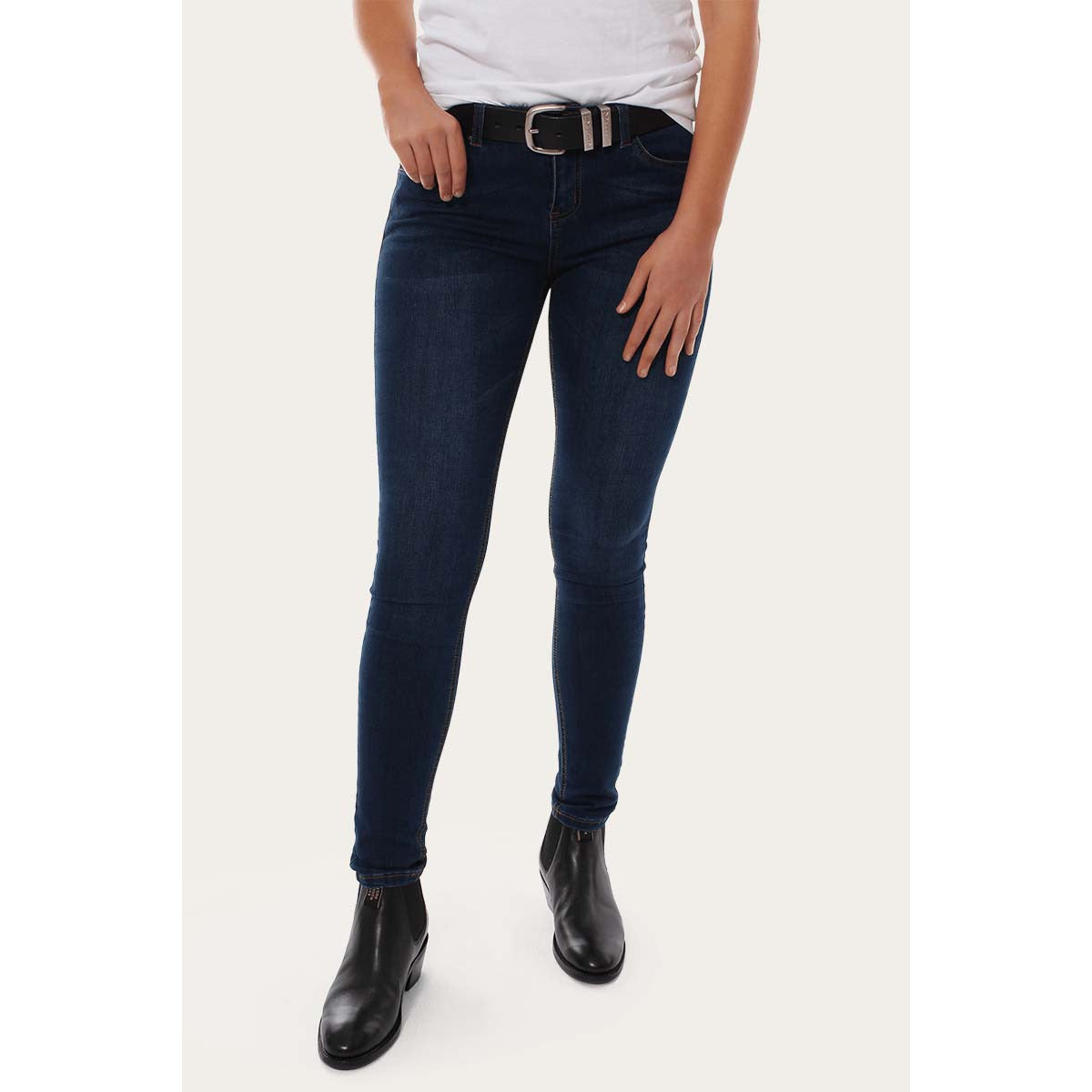 Ringers Western Sophie Womens Mid Rise Skinny Jean - Classic Blue