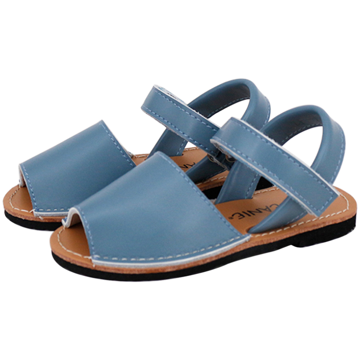 Skeanie Avarcas Leather Sandals Blue