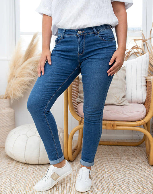 Wakee Jeans - Crinkle Blue Jeans