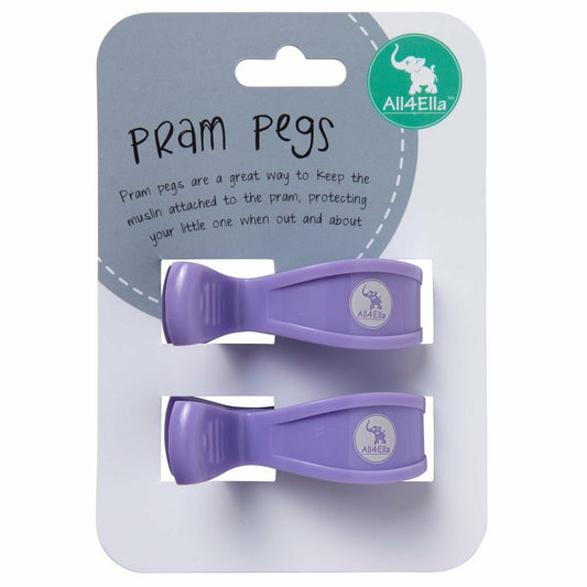 All4Ella - 2 Pack Pegs Pastel Purple