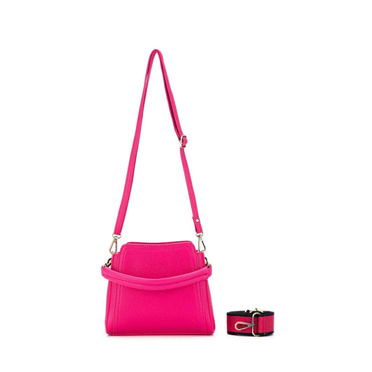 BLACK CAVIAR - Lola Mini Handbag/Crossbody | Fuchsia