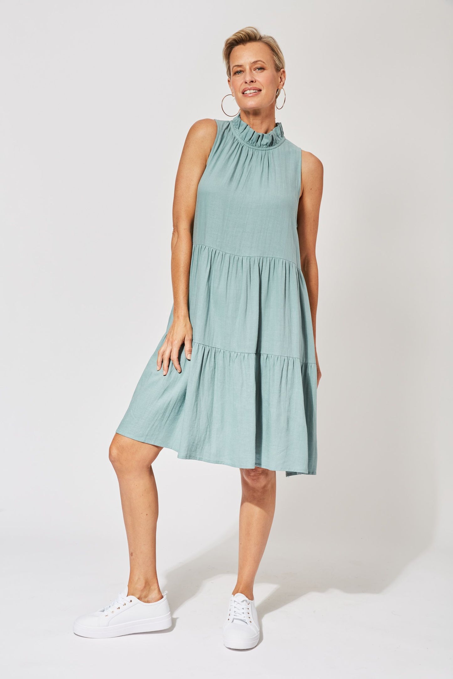 Haven - Belize Frill Dress - Mineral